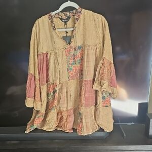 Bohemian Patchwork Blouse